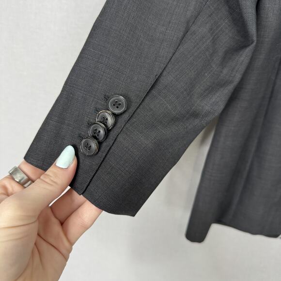 Hugo Boss Blazer Mens 36R Gray Wool Sharp3 Jam75 Suit Jacket Sport Coat Formal - Picture 6 of 16